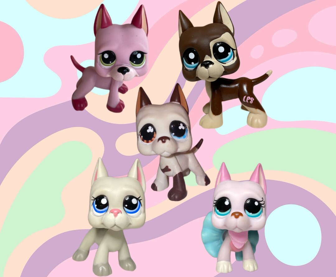 Authentic Littlest Pet Shop Great Dane Lot - Etsy