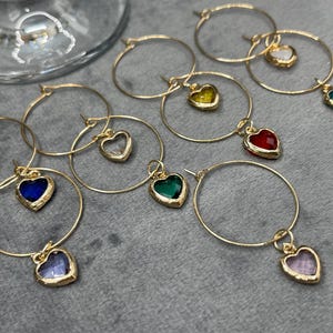 Set Mit 11 Handgefertigten Weinglas-Anhängern Für Den Junggesellinnenabschied – In Organzasäckchen, Ring-Durchmesser 2,5 Cm (UK-Händler)