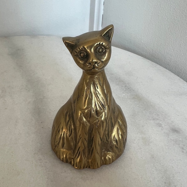 Vintage Brass Cat Bell
