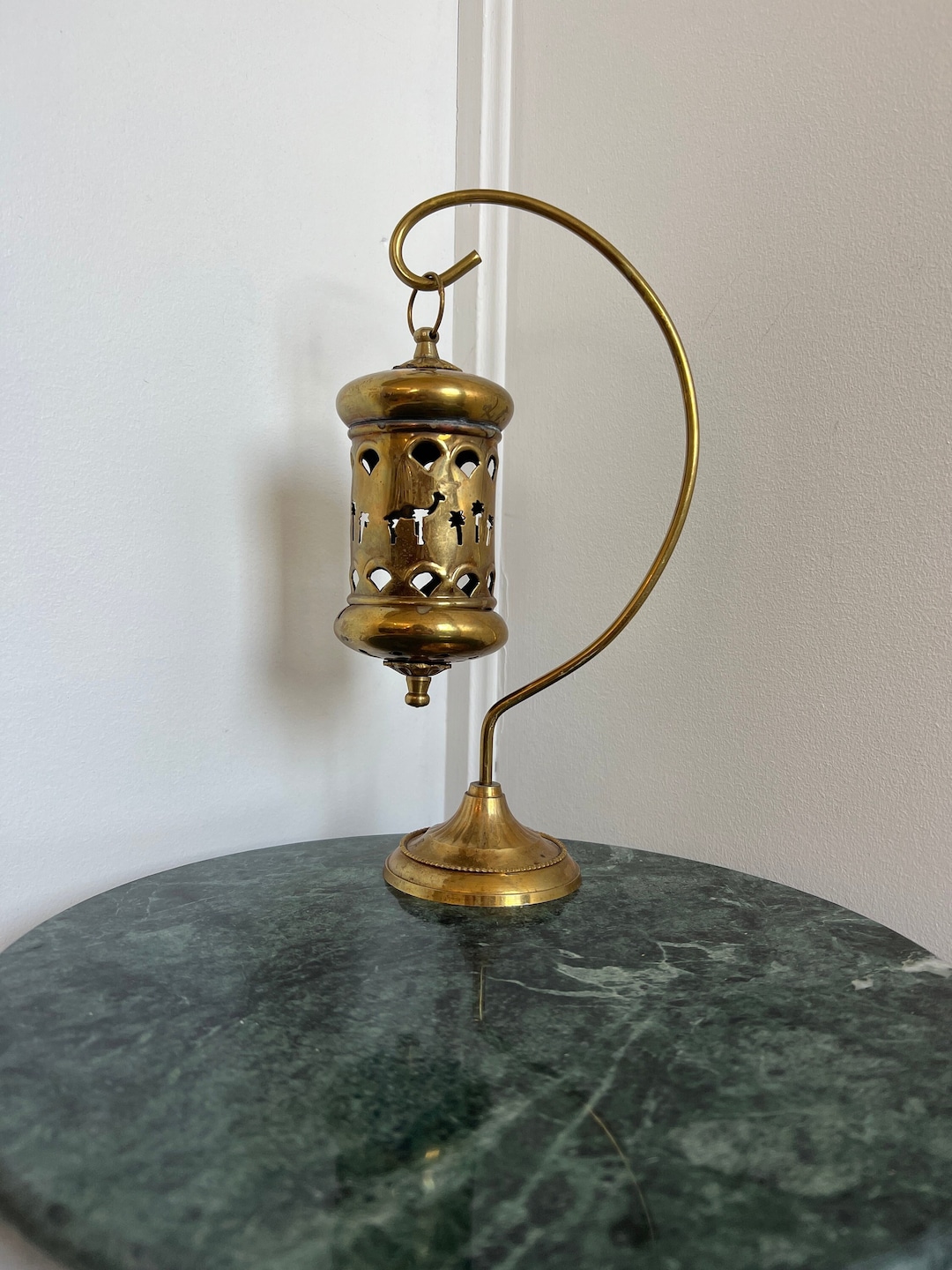 Vintage Brass Camel Candle Holder Etsy