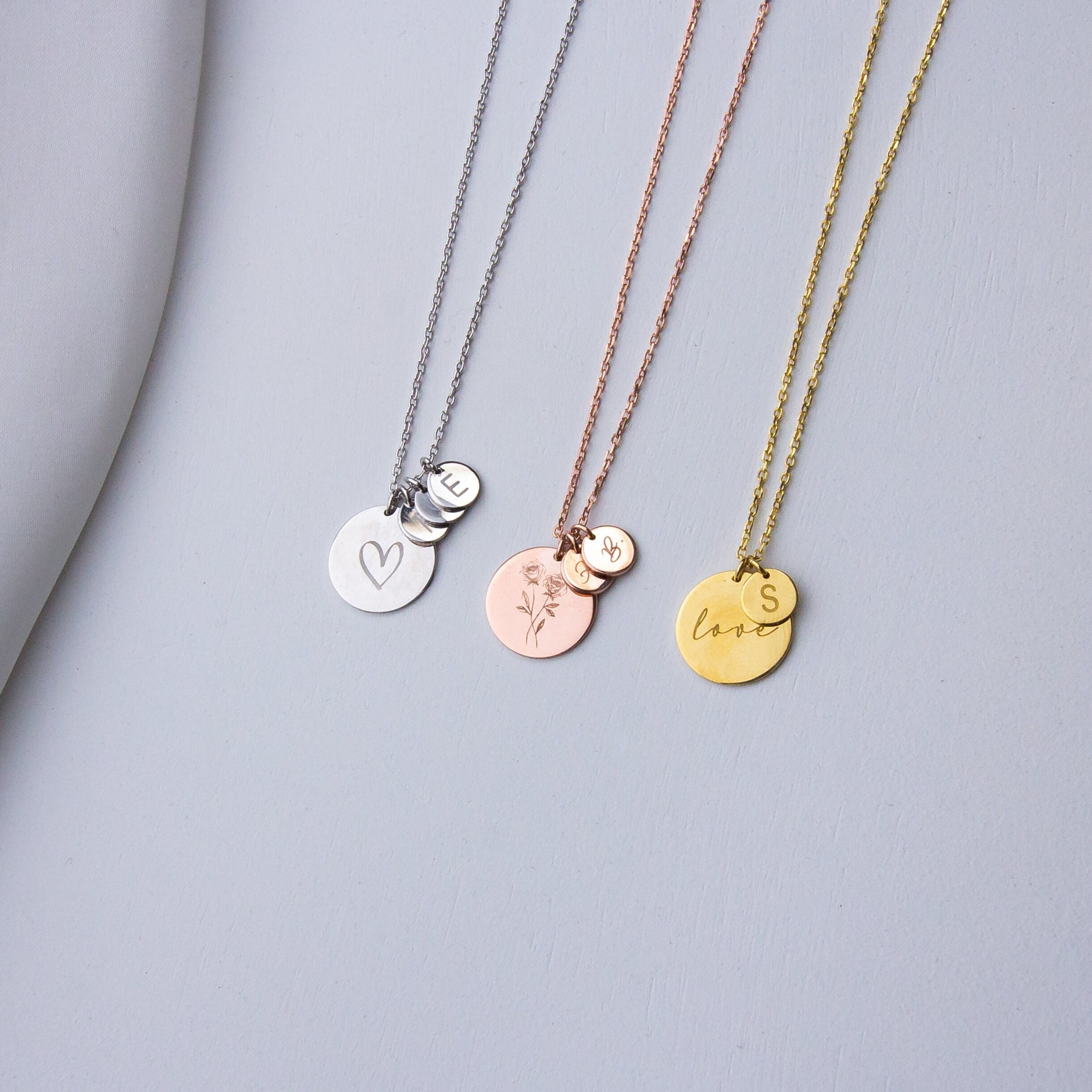 14k Rose Gold Initial Charms – Poppy Lane & Co.