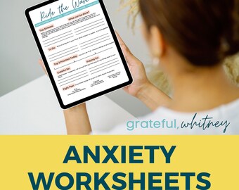 Anxiety Worksheets - Therapy Workbook - Affirmation Cards - Coping Skills - Therapy Worksheets - Anxiety Relief - Ready to Overcome Anxiety?