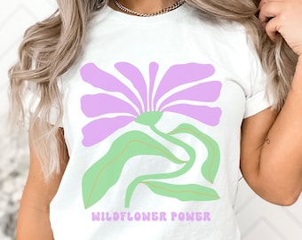 Wildflower Shirt, Flower Tshirt, Flowers Shirt,Floral Tshirt,Wildflowers Tshirt, Floral Shirt,Floral Graphic Tee,Flower T-shirt,Gift For Her
