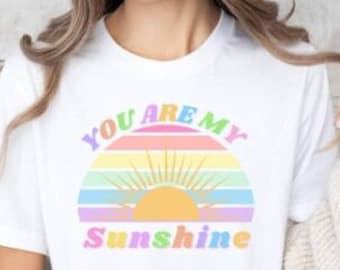 You are my Sunshine Shirt, Retro Sunshine Shirt, Retro Sun Shirt, Retro Sunshine T Shirt, Sun Graphic Tee, Summer Shirt, Boho Tee,Summer Tee