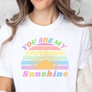 You are my Sunshine Shirt, Retro Sunshine Shirt, Retro Sun Shirt, Retro Sunshine T Shirt, Sun Graphic Tee, Summer Shirt, Boho Tee,Summer Tee