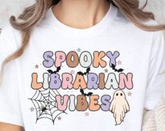 Librarian Shirt, Librarian Shirt Halloween, Librarian Gifts, Librarian Tshirt,Book Lover Gifts,Halloween Librarian,Halloween Shirt,Librarian