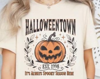 Halloweentown Shirt, Retro Halloween Shirt, Vintage Halloween Shirt, Season Pumpkin Shirt, Cute Fall Halloween Tee, Spooky Season Shirt,Fall