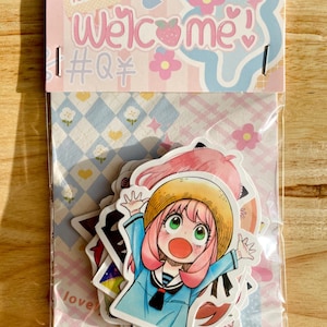 Pacote de adesivos fofos Spy x Family – 30-25 adesivos de anime Anya, Loid, Yor para fãs e colecionadores, diários de scrapbook