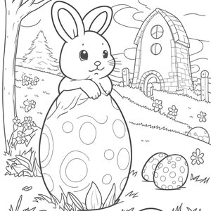 OFFER! 30 Easter Coloring Pages for Kids and Teens Printable PDF Instant Download Easter Bunnies ...