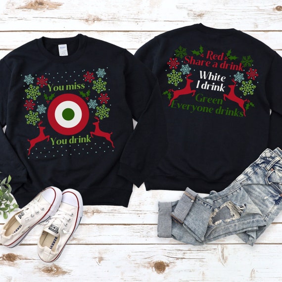  Ugly Christmas Sweater Holiday Drinking Gift Idea
