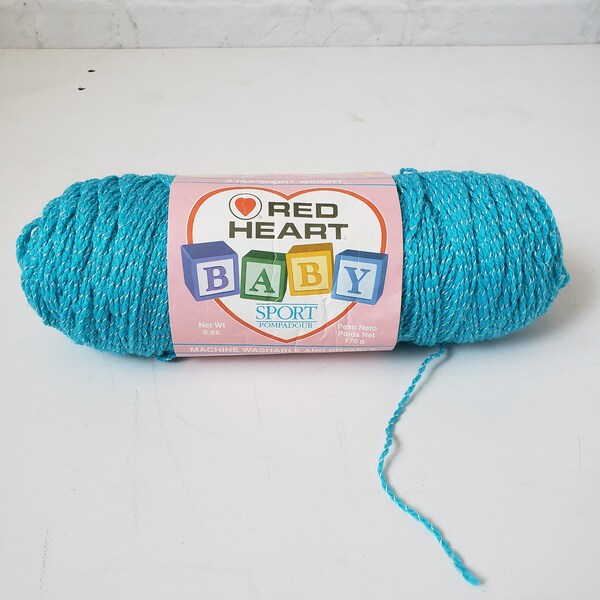 Red Heart Baby Sport Pompadour Yarn Etsy