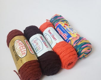 Yarn Craft Sayelle Yarn, knitting worsted vintage yarn discontinued, 100% acrylic, 100 g, originally from kmart yarn