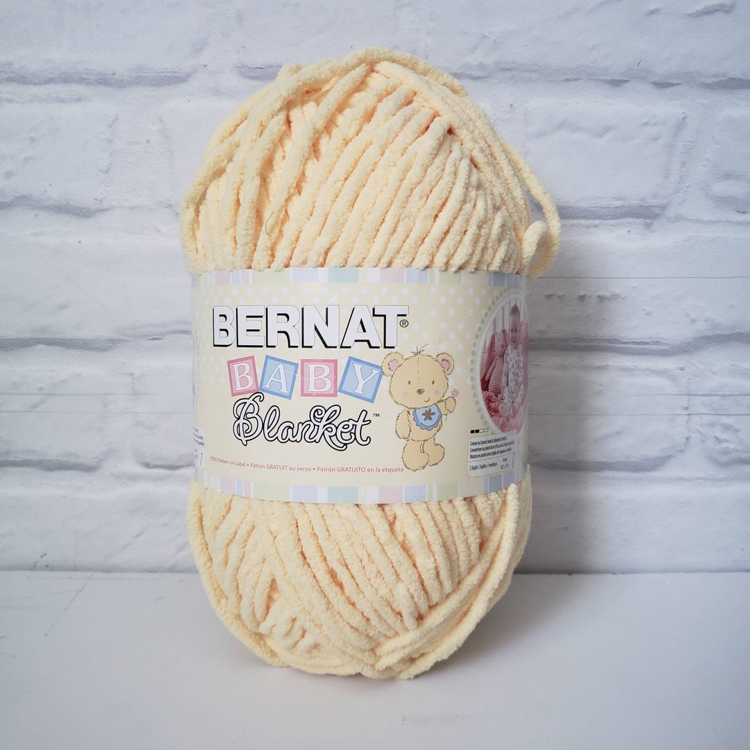 Bernat Baby Blanket Baby Yellow Yarn 300 Gram 10.5oz Soft Etsy