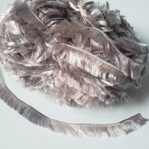 Brown Short Eyelash Yarn, soft yarn in 75 gram, feathery Boa-Style Bulky, pillow, hat, scarf yarn
