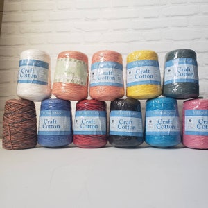 Village Yarn Craft Cotton Cone, Worsted 4-Ply 16 oz / 454g dishcloth, rug, washcloth yarn,