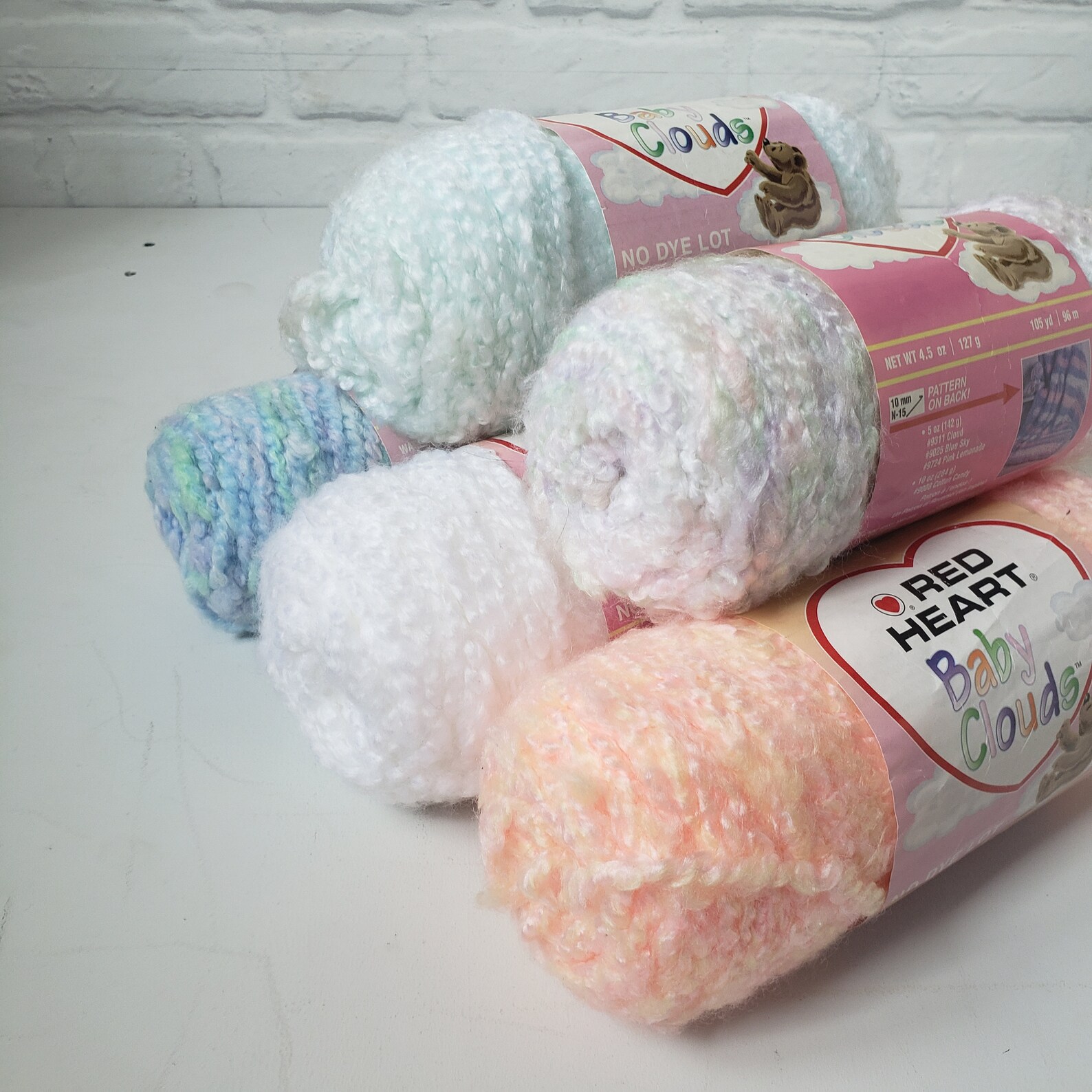 Red Heart Baby Cloud Yarn Skeins Super Bulky 6 Knitting Etsy