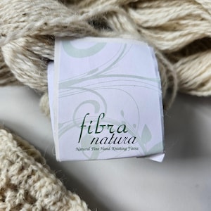 Fibra Natura Kingston Tweed yarn, wool & alpaca, mixed fiber, natural fine hand knitting, 95 gr., talc color DUTY and TARIFF in shipping