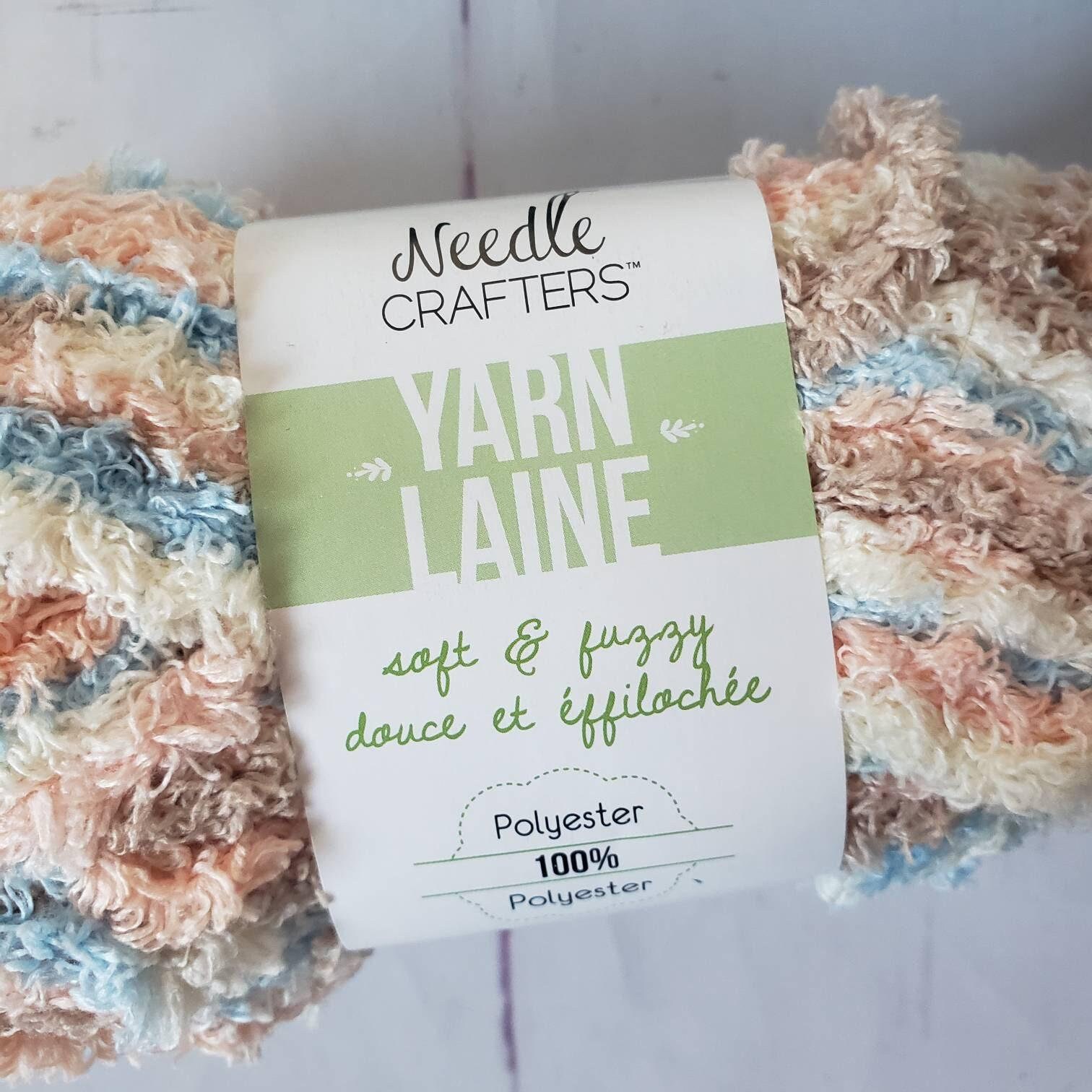 Needle Crafters Soft & Fuzzy Plush Baby Yarn Beach and Blue Etsy