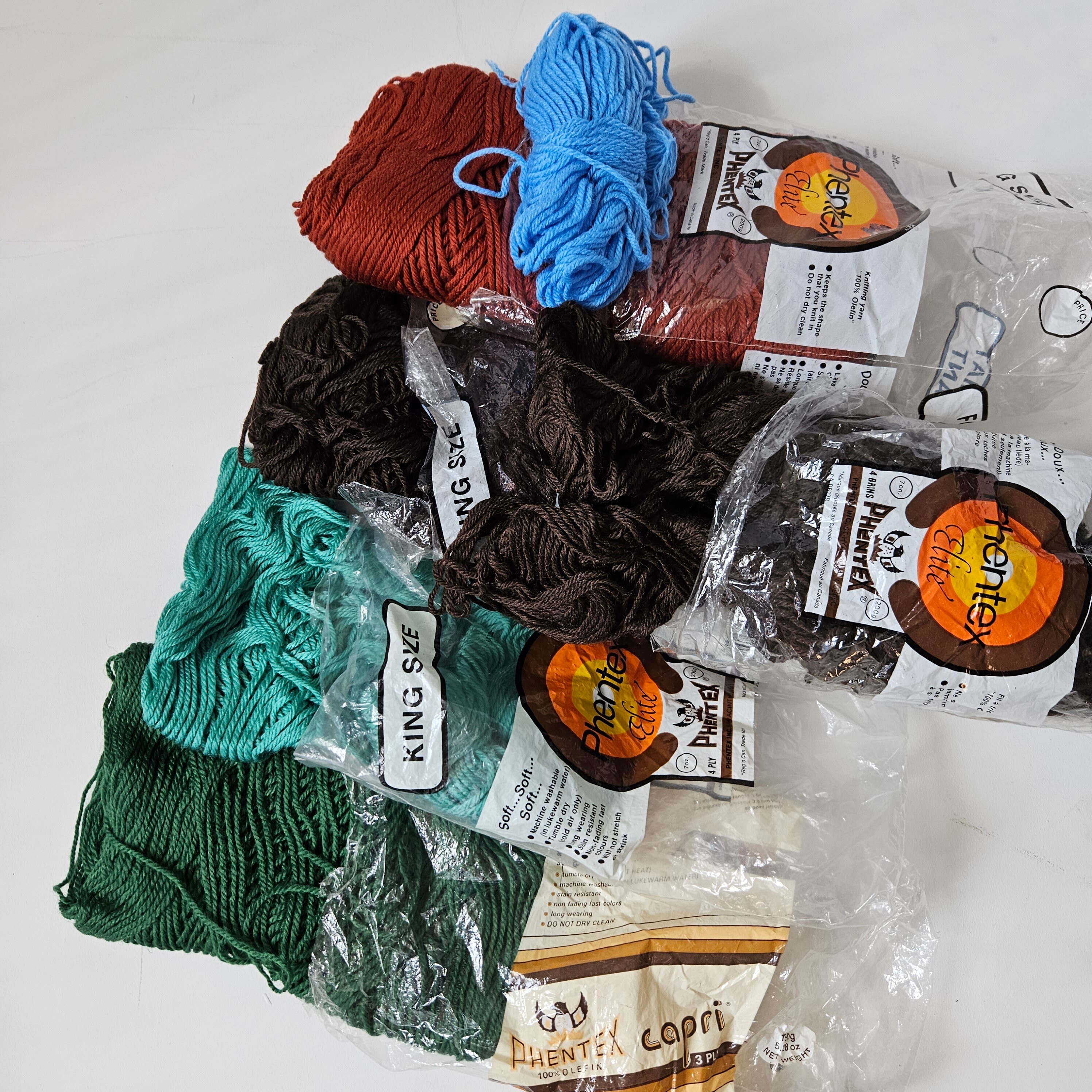 Phentex Elite Grab Bag, Olefin Yarn Super Soft, Variety of Colors