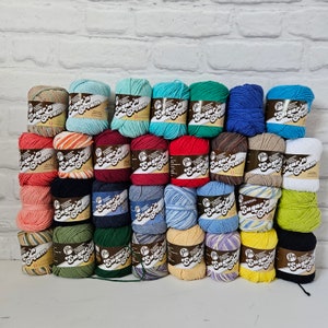 Lily Sugar n Cream 100% Cotton Yarn, 56 - 70grams cotton knitting yarn, sugar and cream cotton, pot holder, towel yarn