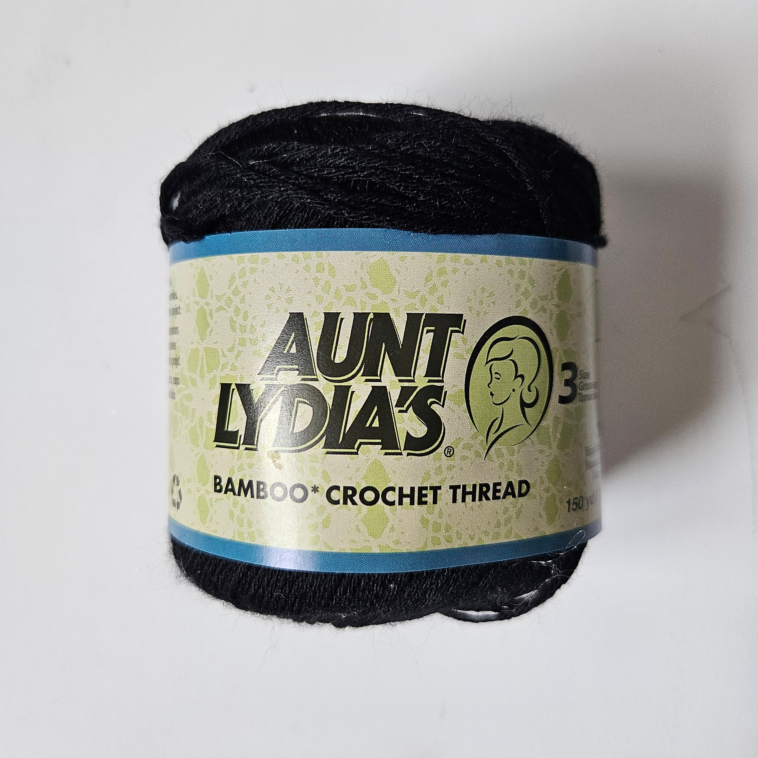Aunt Lydia's Bamboo Crochet Thread, Size 3, 100 Viscose From Bamboo