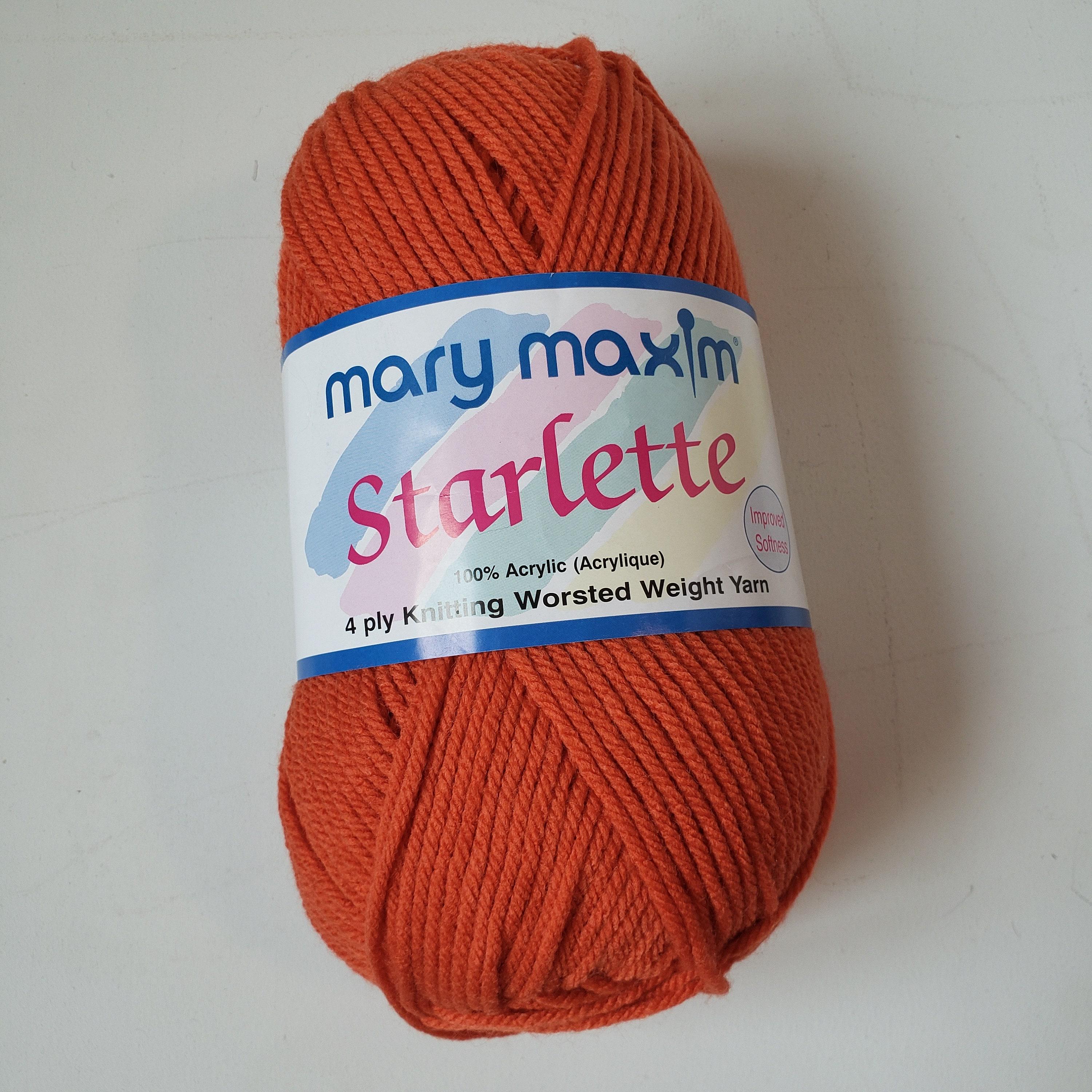 Mary Maxim Starlette Worsted Weight Yarn, Acrylic, Yarn Destash, Grey ...
