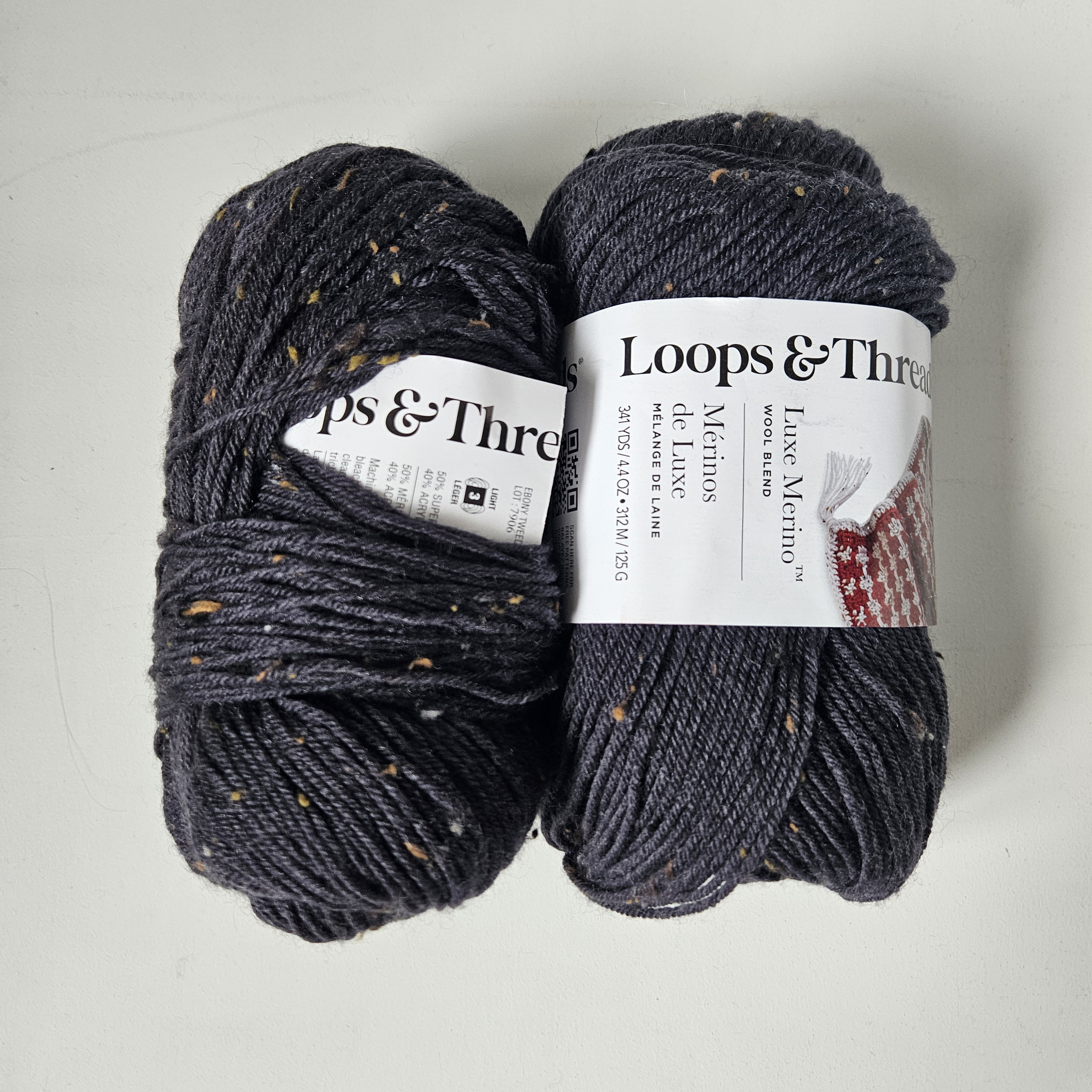 Loops and Threads Luxe Merino Wool Blend Yarn, Superwash