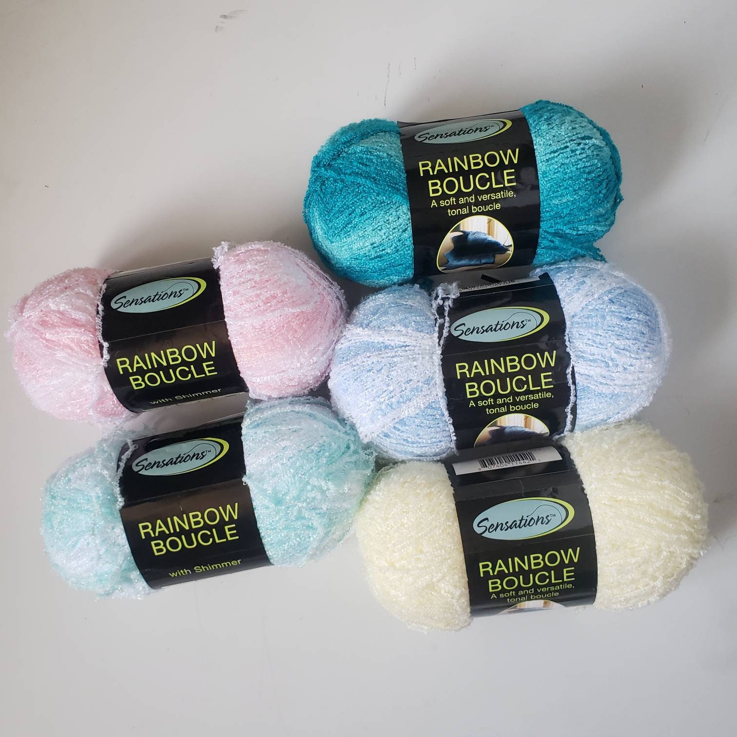 MadeM Boucle Baby Soft Yarn 100gr-100mt %100 Micro Polyester Hand Knitting  Crochet Soft Curly Fancy Chunky Fluffy Mink Cord