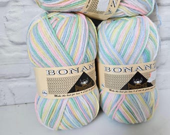 Bonanza Phentex yarn, acrylic, 135 gr / 4.75 oz., Spring Meadow, Knitting & Crochet Yarn, discontinued. DUTY FREE to USA