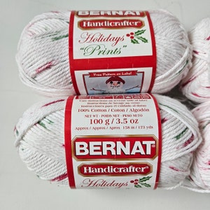 Bernat Handicrafter Cotton Blended Navy Lemon Knitting & Crochet