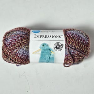 Loops and Thread Impressions yarn, 100% acrylic, 150 grams, tapestry color, super bulky DUTY & TARIFF included in shipping