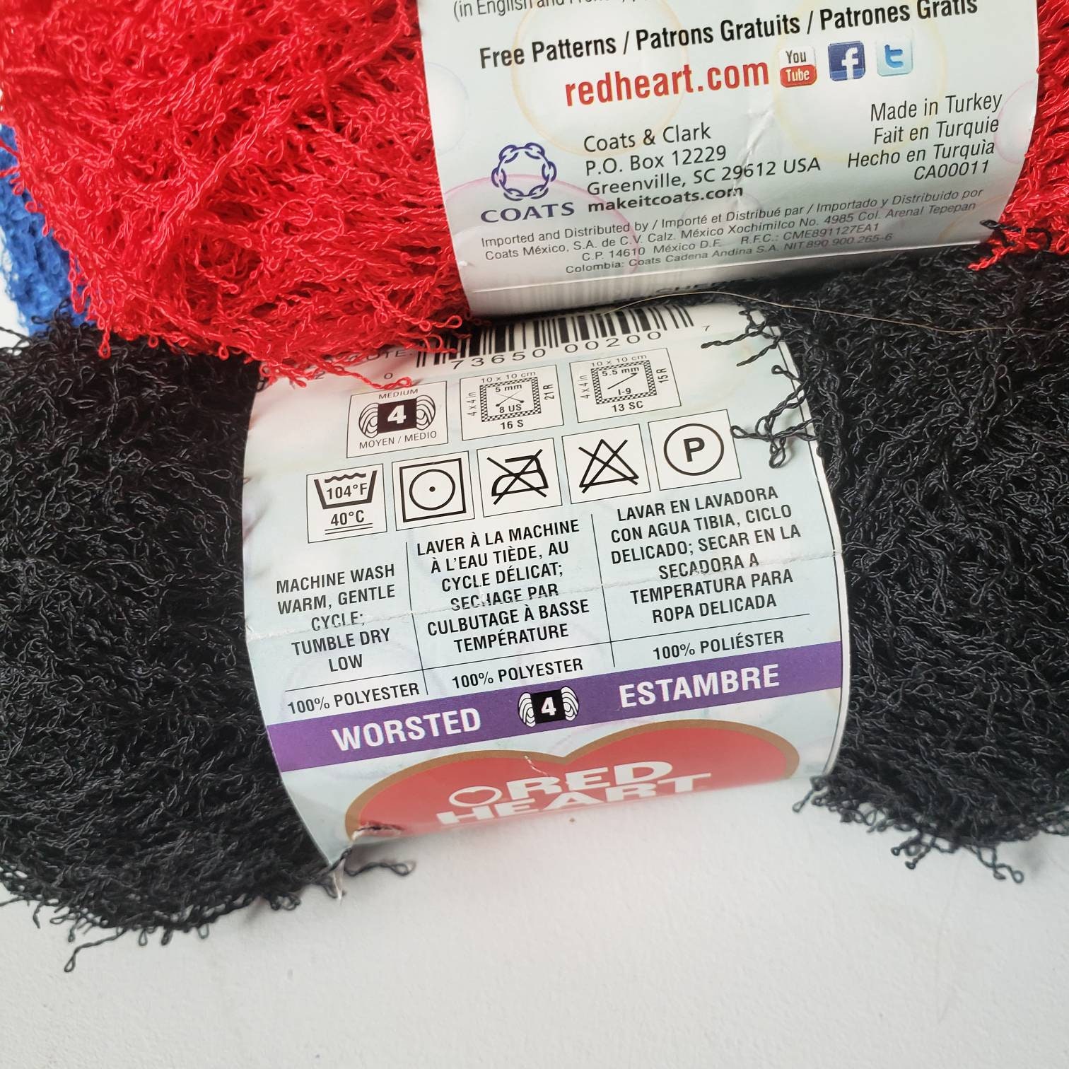 Red Heart Scrubby Yarn Polyester Yarn 100g Dish Cloth Yarn Etsy