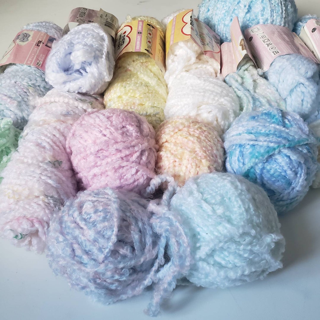 Red Heart Baby Cloud Yarn Skeins Super Bulky 6 Knitting Crocheting Diy