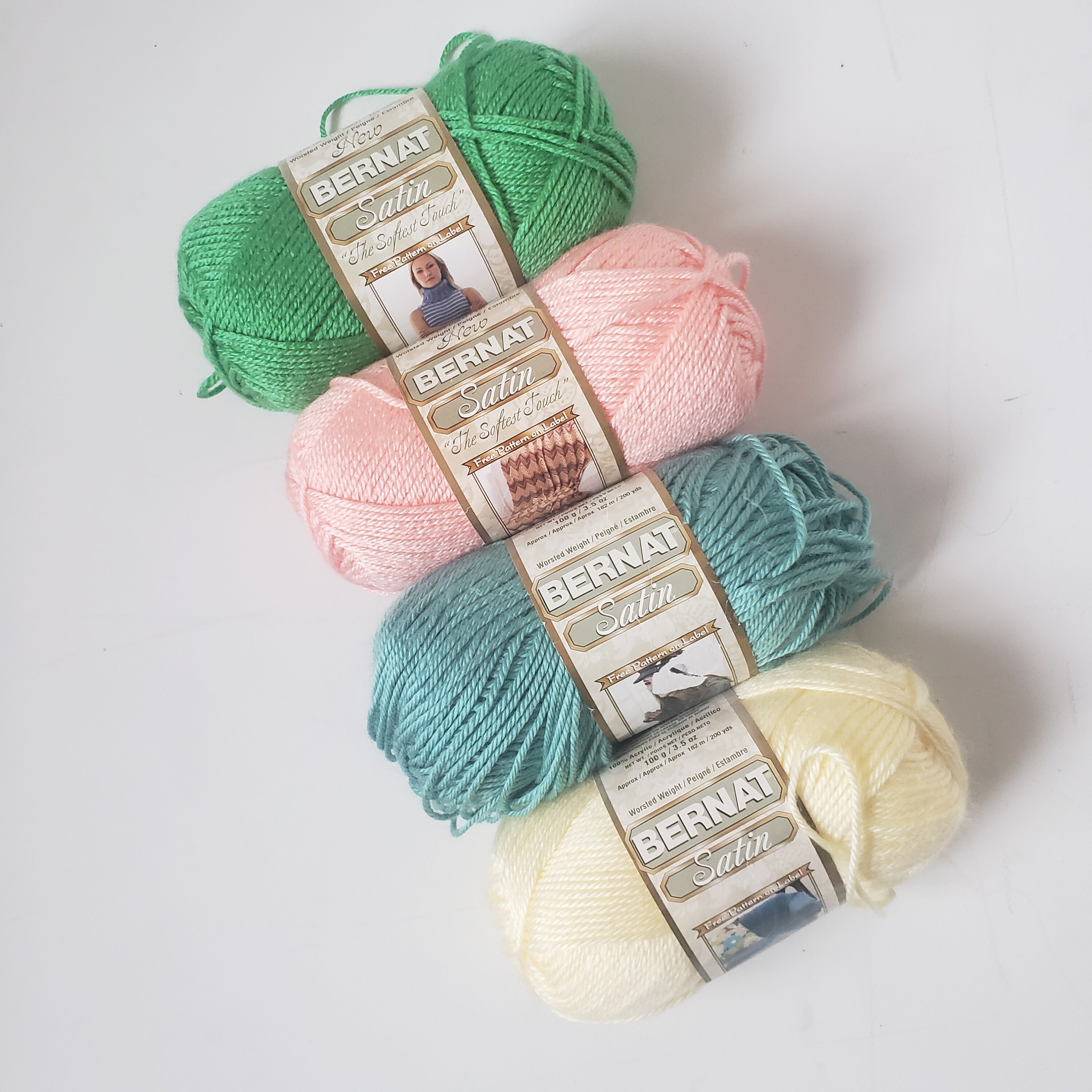 Cotton Worsted Yarn SAGUARO Clean Cotton #4 Weight 75g 131yd Crochet Sage  Green