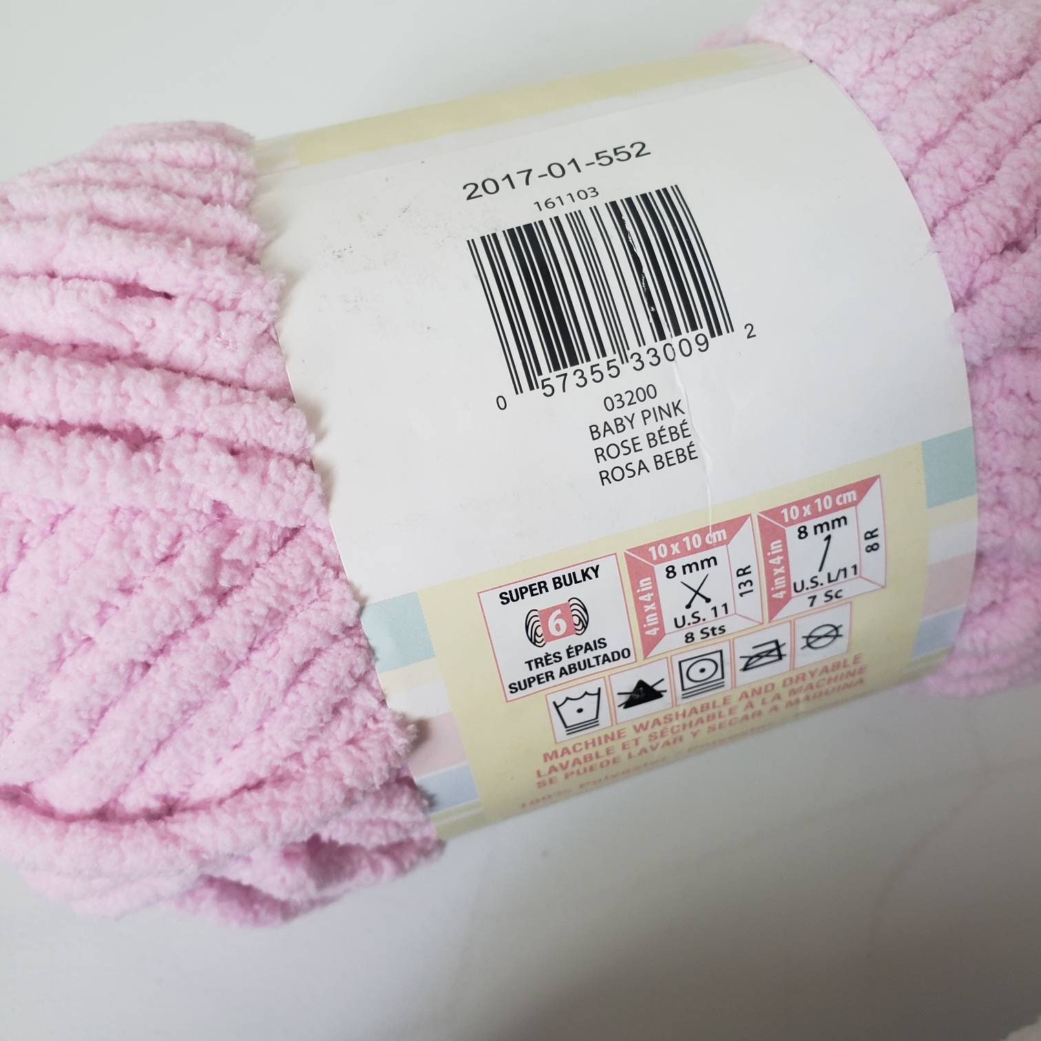 Bernat Baby Blanket Yarn (03200) Baby Pink