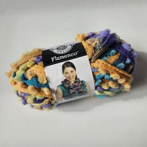Loops & Threads Flamenco Yarn, Color A01 Espresso, B09 Desert Sunset, A04 Sangria, Pixie, discontinued  DUTY and TARIFF included in shipping