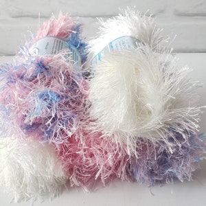 Yarn Yarnart Mink yarn faux fur yarn long eyelash yarn fun fur yarn sparkly  yarn