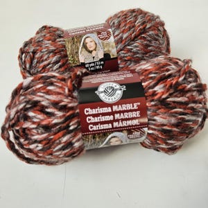 Loops and Threads Charisma Marble Yarn, 100% Acrylic, 85 gr. Brown Sugar, Soft Worsted Weight DUTY & TARIFF included in shipping