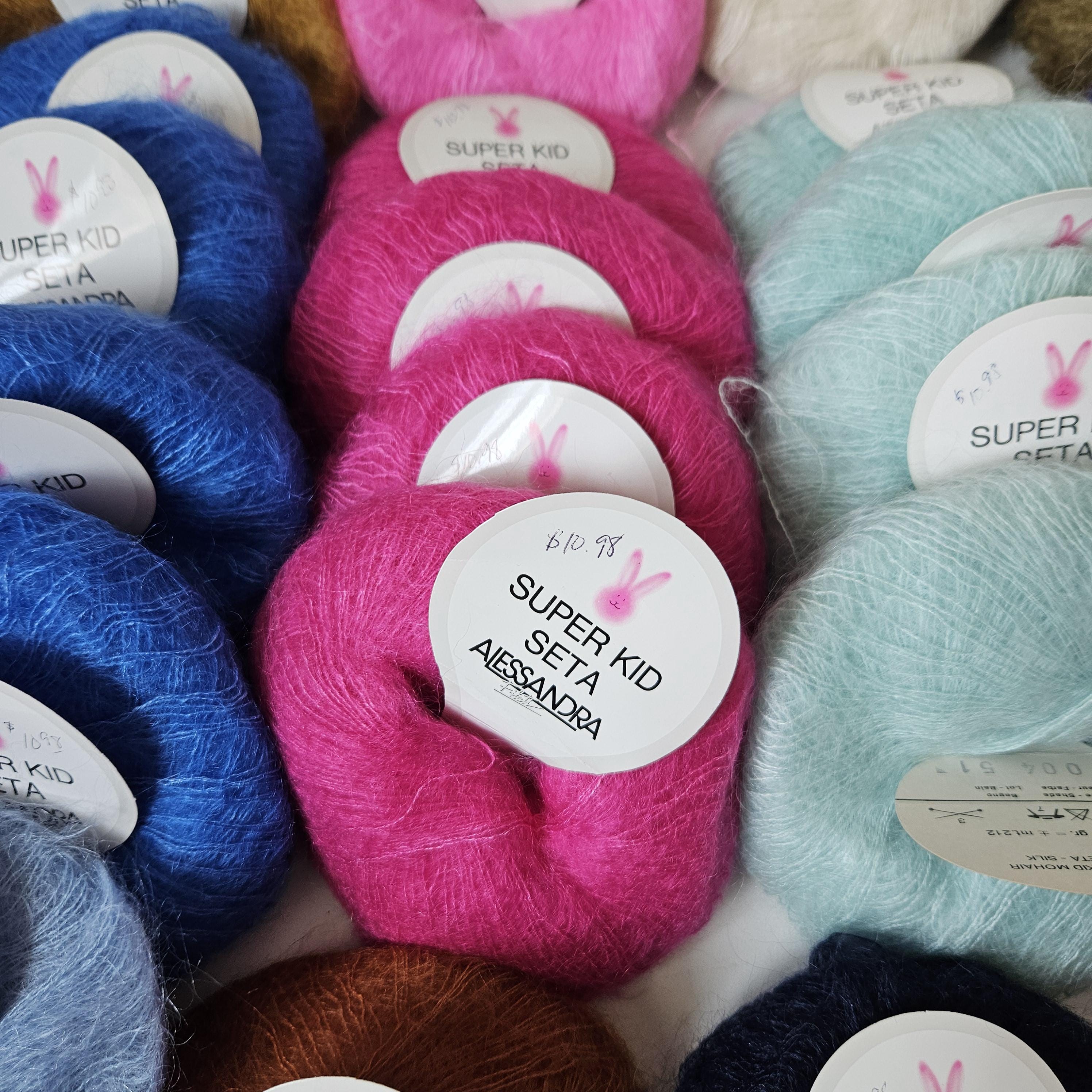 Alessandra Filati Super Kid Seta Yarn, Lace Yarn, Variety of