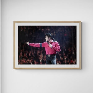 Michael Jackson Performing Poster | Print/Canvas | Framed/Unframed