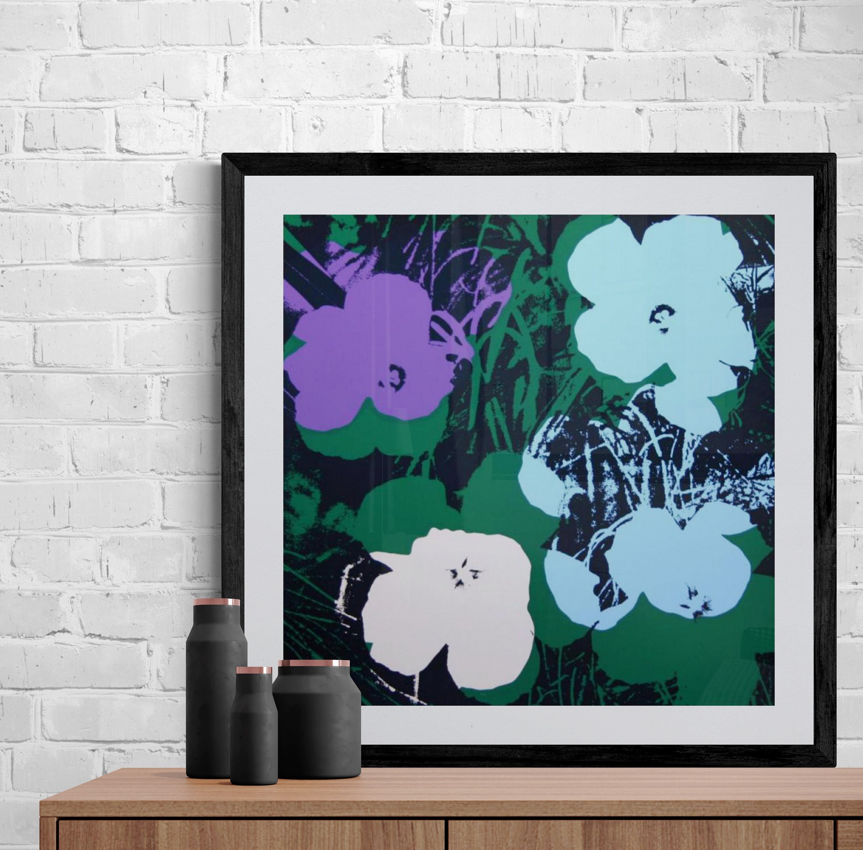 Flowers by Andy Warhol | Print/Canvas | Framed/Unframed
