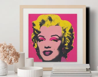Marilyn Monroe by Andy Warhol Pop Art : Maximalist Wall Art