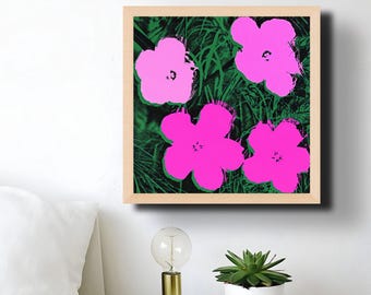 Flowers by Andy Warhol | Print/Canvas | Framed/Unframed