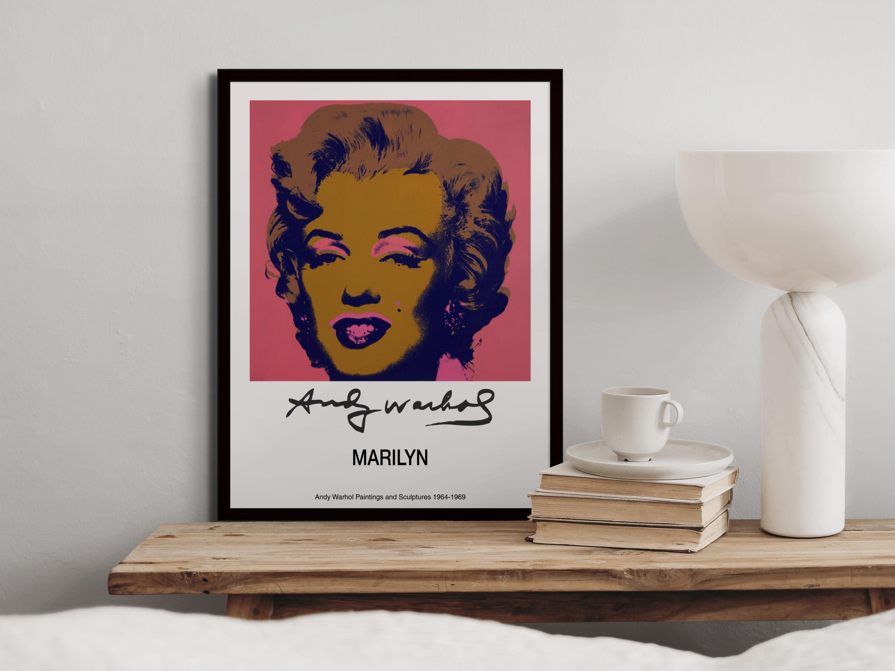 Andy Warhol Marilyn Monroe Pop Art Print - Exhibition Poster - Etsy