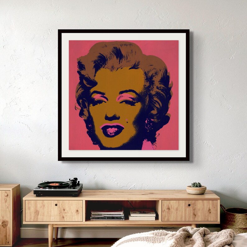 Marilyn Monroe Pop Art Print – Andy Warhol Iconic Retro Wall Art - Etsy ...