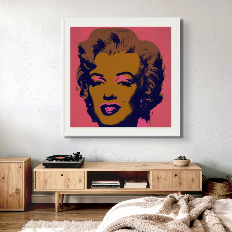 Marilyn Monroe Pop Art Print – Andy Warhol Iconic Retro Wall Art - Etsy ...