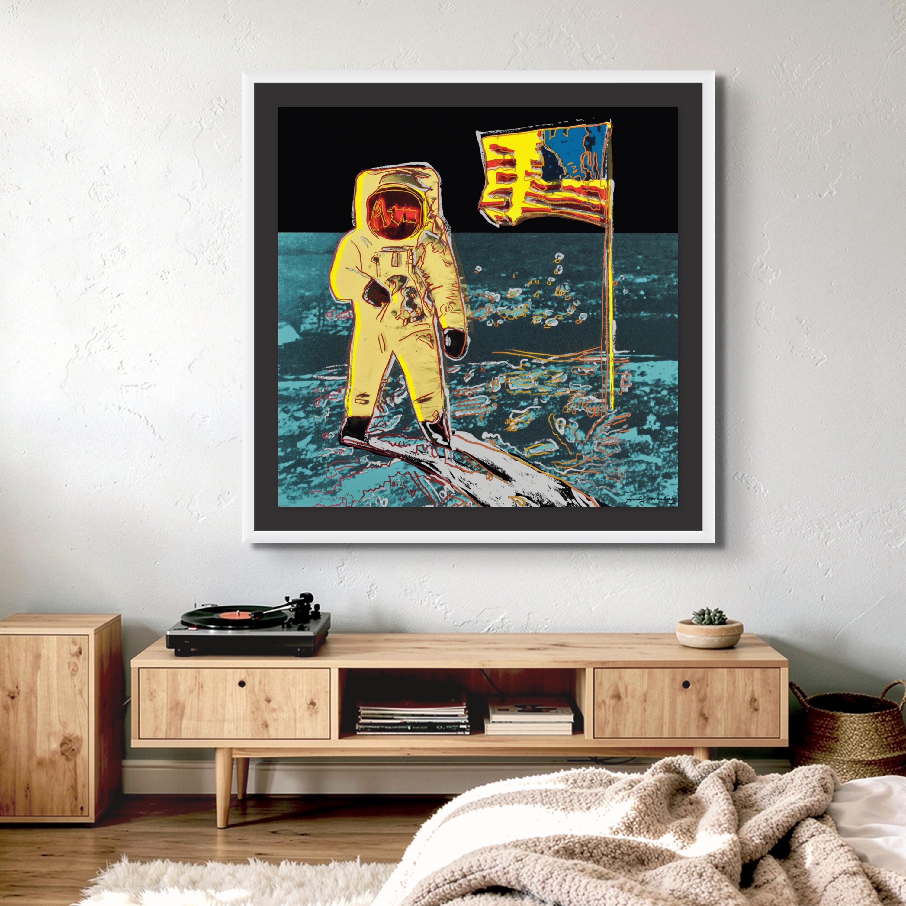 Moonwalk Pop Art by Warhol - Bold Moon Wall Art - Etsy
