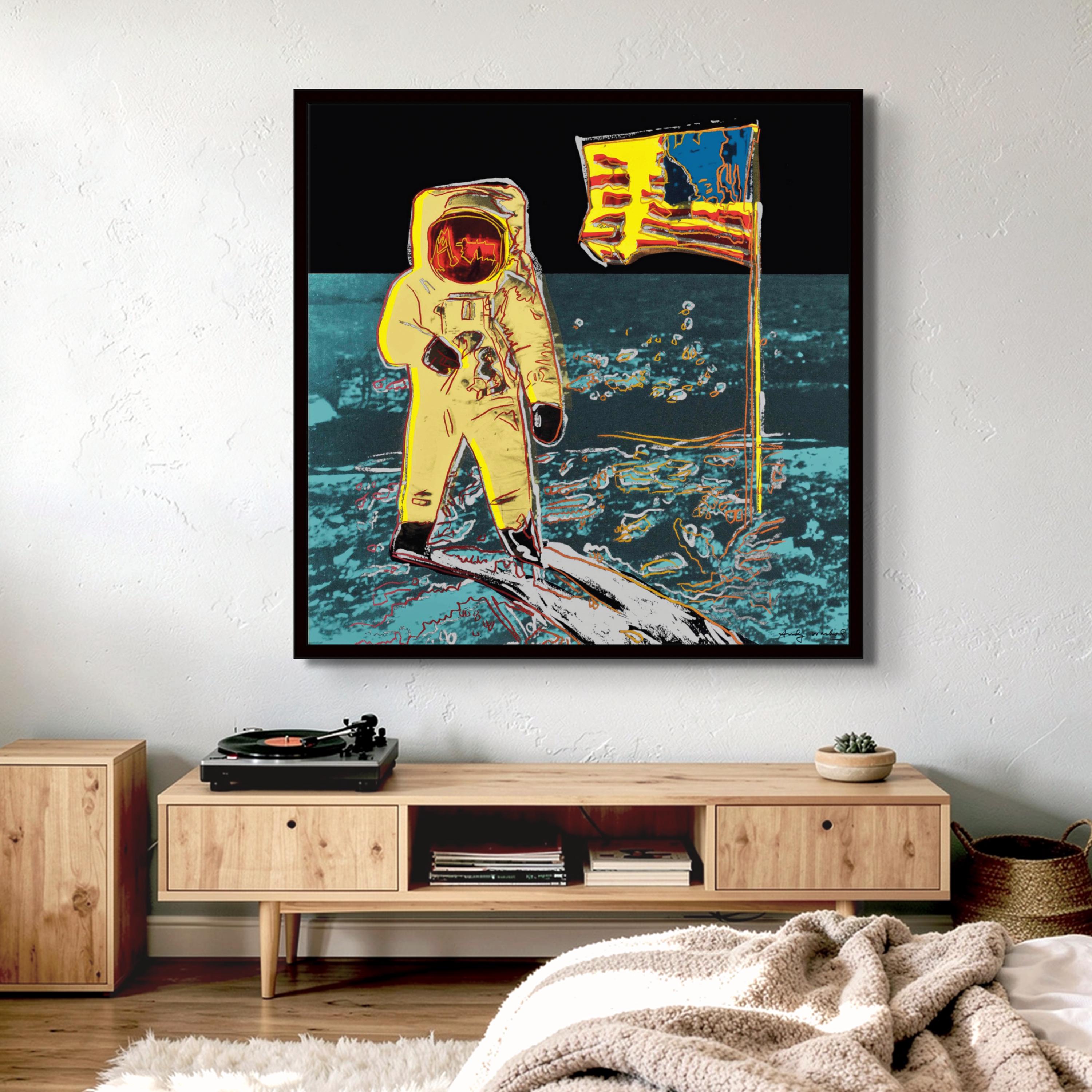 Moonwalk Pop Art by Warhol - Bold Moon Wall Art - Etsy