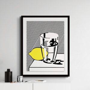 Retro Comic Art Roy Lichtenstein | Untitled by Lichtenstein | Print/Canvas | Framed/Unframed | Modern Wall Art