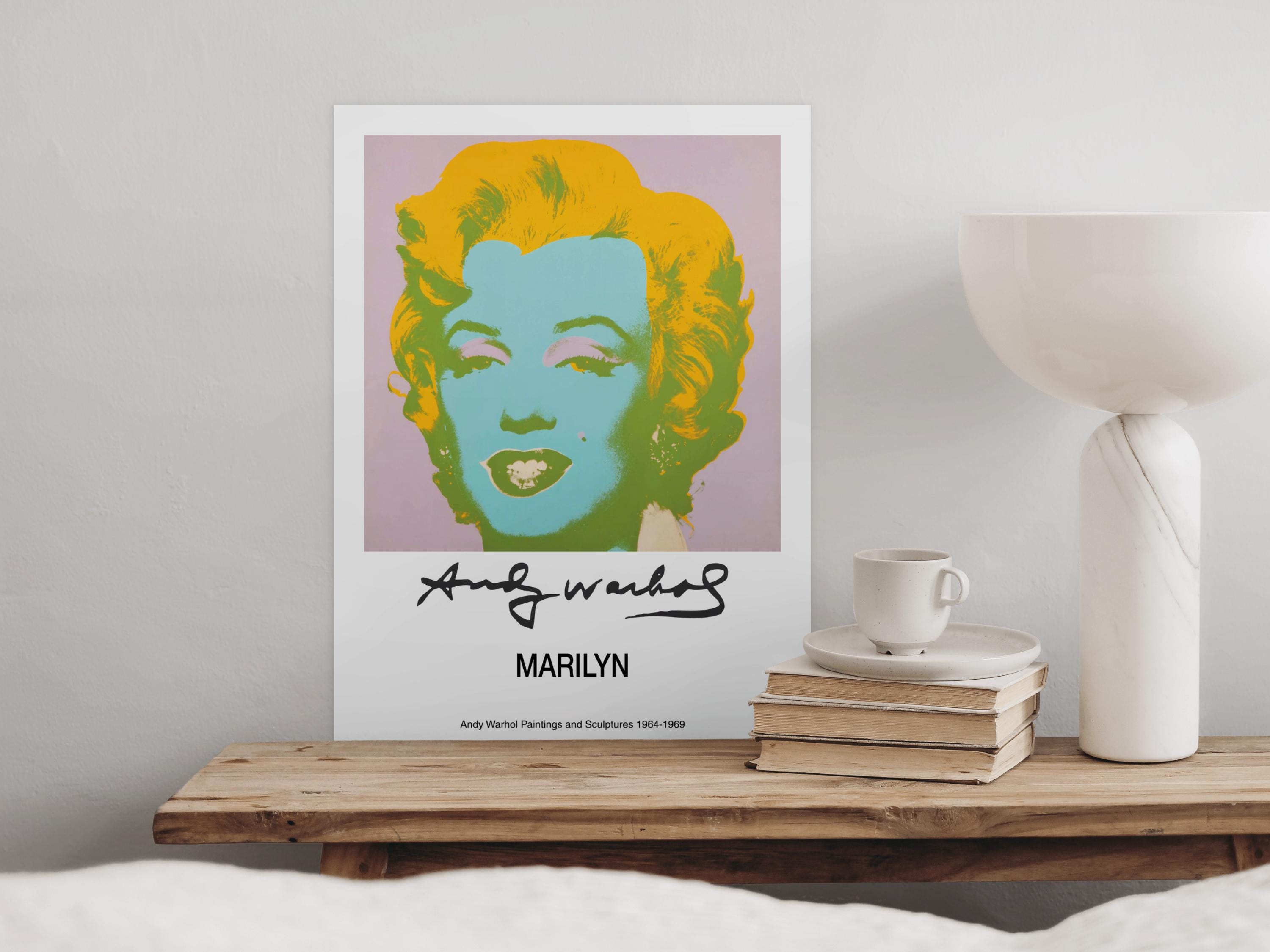 Andy Warhol Marilyn Monroe Print - Pop Art Exhibition Poster - Etsy